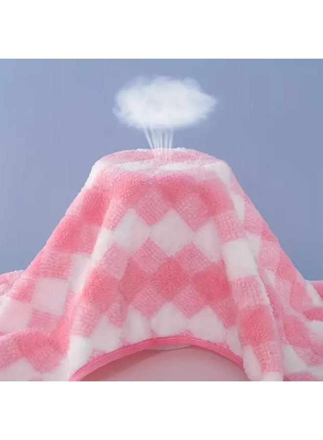 Blue Microfiber Towel High Absorbency Quick Dry Soft For Face Hair Beach Travel - Image 5